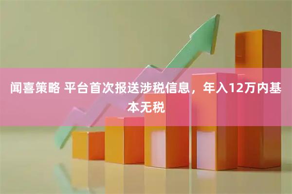 闻喜策略 平台首次报送涉税信息，年入12万内基本无税